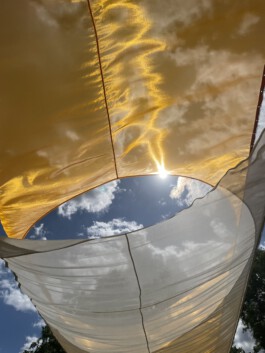 BALDACHINE. Textile Installation by Isabelle Lange and Jakob Eichhorn ISO LA - Isabelle Lange